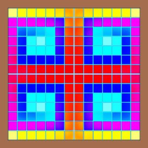 Crossed Squares by Peter McClure